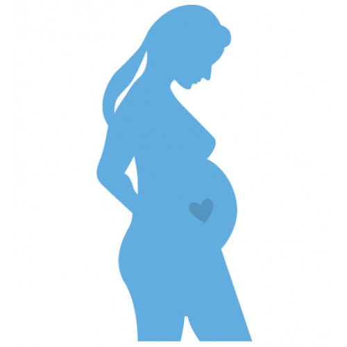 Универсален шаблон за изрязване и релеф - Creatables - Pregnant